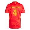 Camiseta de fútbol España Martin Zubimendi 4 Primera Equipación Euro 2024 - Hombre